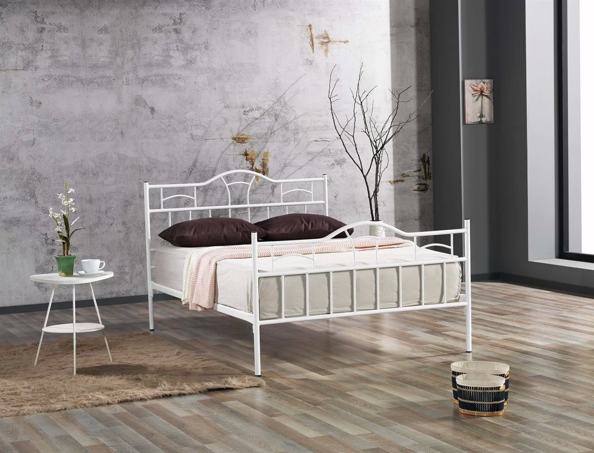 Bodrum Çift Kişilik Yatak Odası Ferforje Metal 140x190 140x200 150x200 160x200 180x200 Karyola