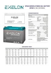 Exelon 12 Volt 100 Amper Jel Akü Derin Döngü Deep Cycle