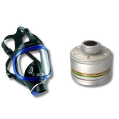 Drager X-plore 6300 Tek Filtreli Tam Yüz Gaz Maskesi + Rd40 A2b2e2k1 6738802 Filtresi