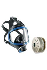 Drager X-plore 6300 Tek Filtreli Tam Yüz Gaz Maskesi + Rd40 A2b2e2k1 6738802 Filtresi