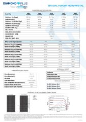 TommaTech 620 Wp Diamond Topcon Güneş Paneli 144TNB M10 1 Palet 36 Adet