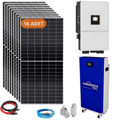 Deye L Hibrit 20 Kw Lityum Akülü Hazır Solar Enerji Paketi