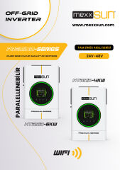 Mexxsun Premium 24V 4kW Tam Sinüs Akıllı İnverter (Wi-Fi/ Dual Output)