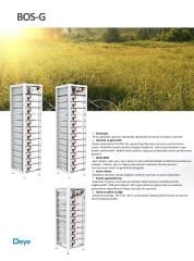 Deye Yüksek Voltaj Lityum Akü 61.44 Kwh