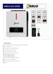 Orbus Eco 6.2 Kw 48 V Mppt Akıllı İnverter