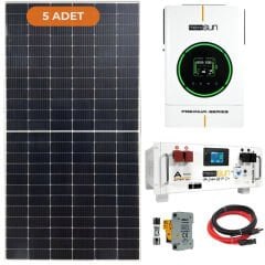Mexxsun 6 kW Hazır Solar Enerji Paketi Lityum Depolamalı