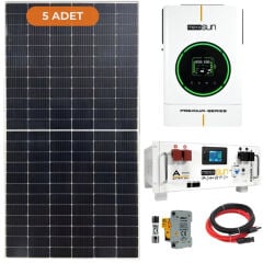 Mexxsun 6 kW Hazır Solar Enerji Paketi Lityum Depolamalı
