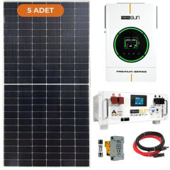 Mexxsun 6 kW Hazır Solar Enerji Paketi Lityum Depolamalı