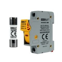 Mexxsun 16 Ah 1000 V DC Sigorta + Sigorta Yuvası 12 Adet Kutu