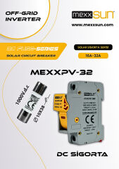 Mexxsun 16 Ah 1000 V DC Sigorta + Sigorta Yuvası 1 Kutu 12 Adet