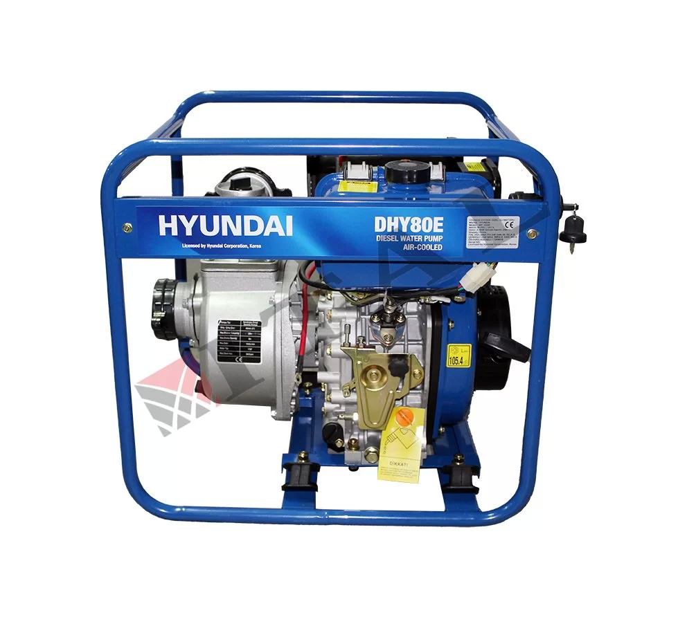 Hyundai Dhy80e Marşlı Dizel Su Motoru