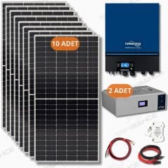 Yapı Solar TommaTech 11 Kw Lityum Akülü Hazır Solar Enerji Paketi