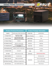 Orbus 2200W Taşınabilir Güç Kaynağı – Power Station