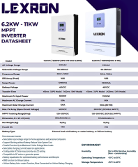 Lexron 11 kW 48 V 90-500V 2x80A Mppt Akıllı Inverter