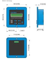 Cotek DC-AC SK Serileri için uzaktan kumanda ve gösterge CR-6