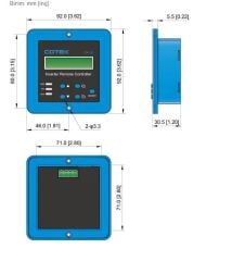 Cotek DC-AC SK Serileri için uzaktan kumanda ve gösterge CR-6