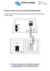 Victron DC-AC Phoenix Serisi İçin Uzaktan Kumanda, REC040010210R