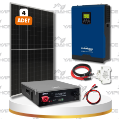 Yapı Solar 5 Kw Lityum Akülü Hazır Solar Enerji Paketi ORBL-48-5