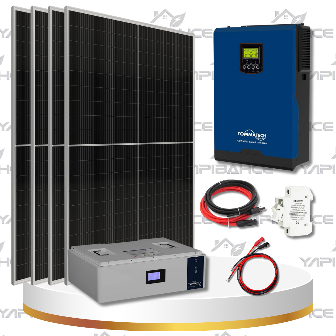 Yapı Solar 5 Kw Lityum Akülü Hazır Solar Enerji Paketi TOM-51