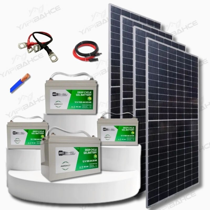 Yapı Solar 3 Kw Mppt Bağ Evi Hazır Güneş Enerjisi Paketi Tak Çalıştır