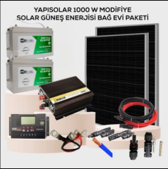 Yapısolar 1000 W Solar Güneş Enerjisi Bağ Evi M Paketi