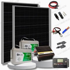 Yapısolar 1000 W Solar Güneş Enerjisi Bağ Evi M Paketi