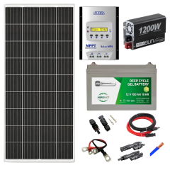 Yapısolar 1000 W Solar Güneş Enerjisi Bağ Evi M Paketi