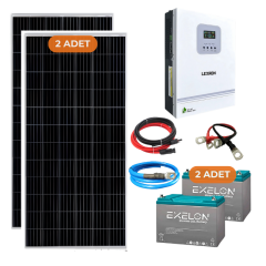 Yapısolar 1600 W Solar Güneş Enerjisi Bağ Evi M Paketi