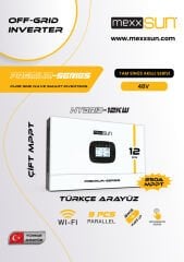 Mexxsun Premium 12 kW 48V Mppt Akıllı İnverter (Paralel /Wi-Fi/ Dual Output)
