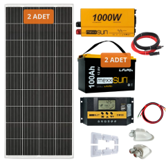 Yapısolar 1 Kw Lityum Bataryalı Karavan Paket