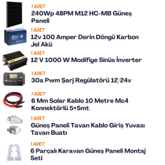 Yapısolar 1 Kw Hazır Karavan Paket