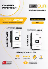MEXXSUN 12 KW LV (48V) Hibrit Monofaze İnverter