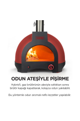 Hybrid 66 Gazlı Ve Odun Ateşli Taş Fırın - Pizza, Pide, Lahmacun, Ekmek, Güveç Taşfırını