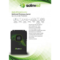 Solinved 5 kW 48V 5000W Gordion Serisi Paralellenebilir MPPT Off-Grid Invertör