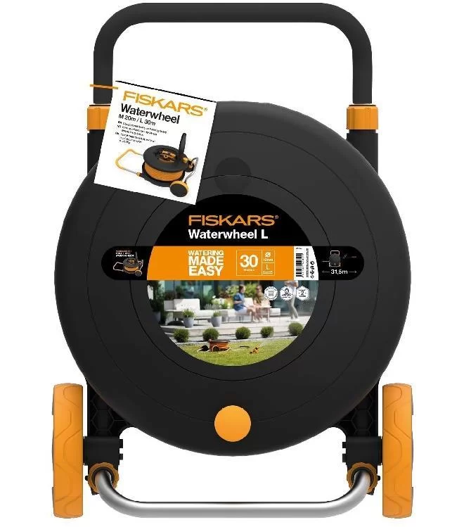 Fiskars 1023644 Arabalı Hortum Makarası Seti 30 Mt