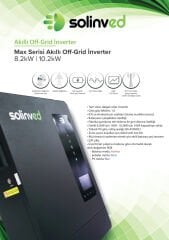 Solinved 8.2 kW Max Serisi MPPT Off Grid İnverter
