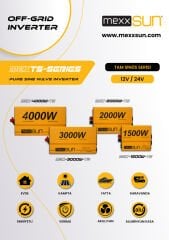 Mexxsun 12 V 4000 W Tam Sinüs İnverter