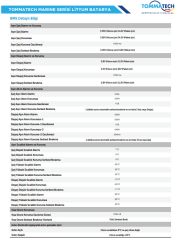 TommaTech Marine 25.6 V 100 Ah LİFEPO4 ABS+PC Kasa Lityum Batarya