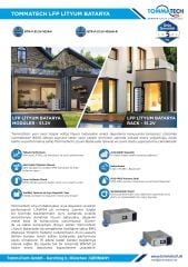 TommaTech Modüler Serisi 51.2V 102AH G2 LFP Lityum Batarya
