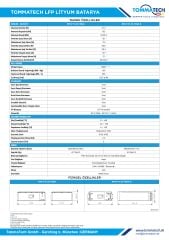 TommaTech Modüler Serisi 51.2V 102AH G2 LFP Lityum Batarya