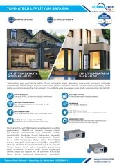 TommaTech Modüler Serisi 51.2V 102AH G2 LFP Lityum Batarya