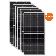 TommaTech 600 W 144 PM Half Cut Topcon Güneş Paneli - 10 Adet