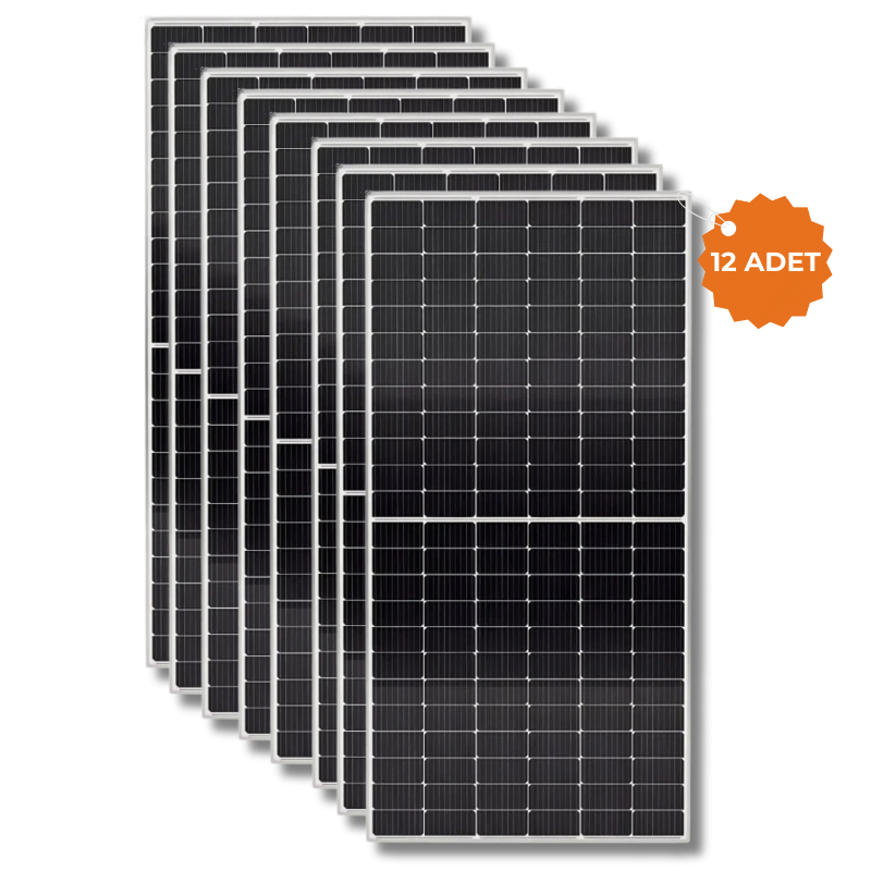 TommaTech 600 W 144 PM Half Cut Topcon Güneş Paneli - 12 Adet