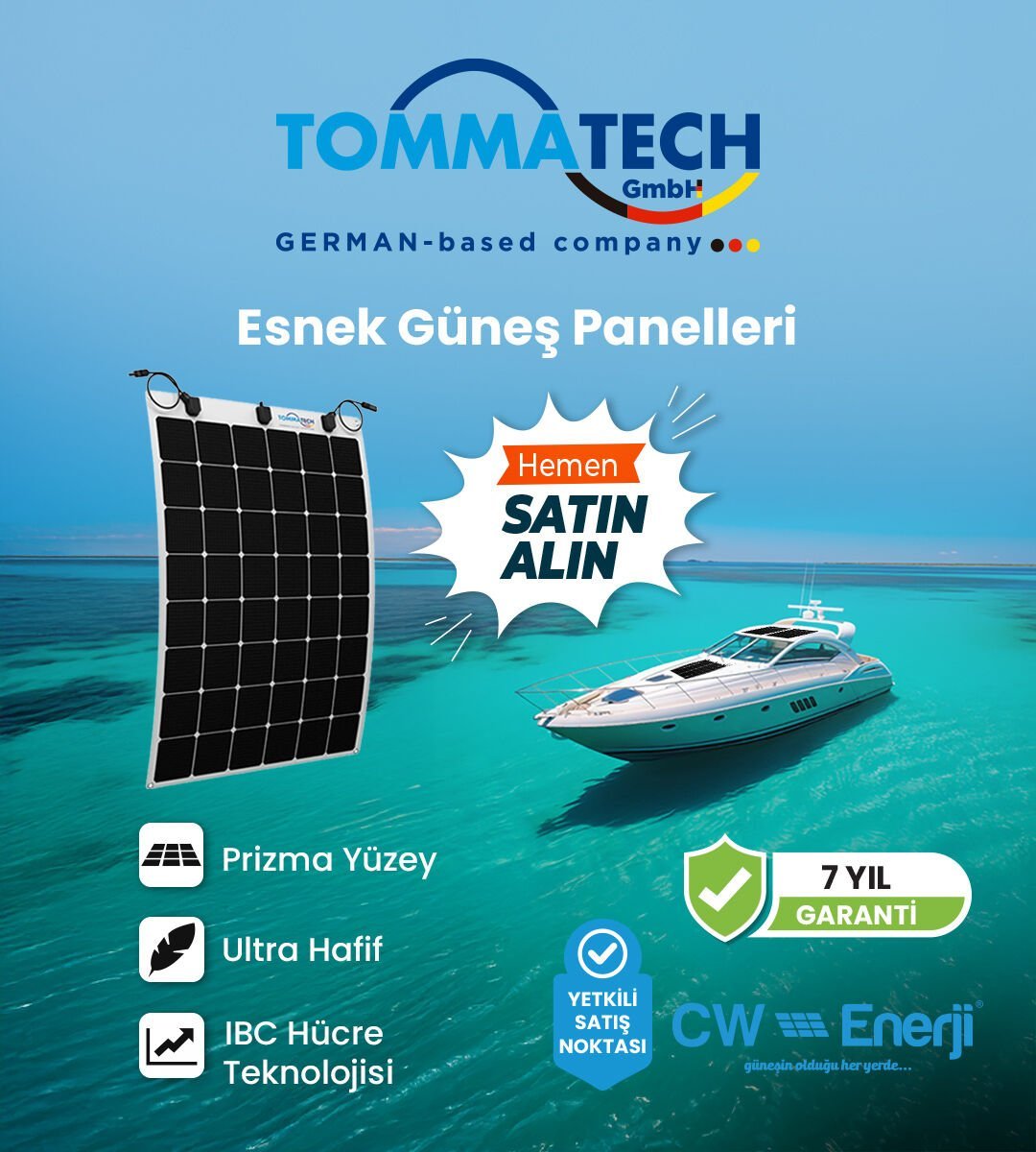 Tommatech Esnek Güneş Paneli